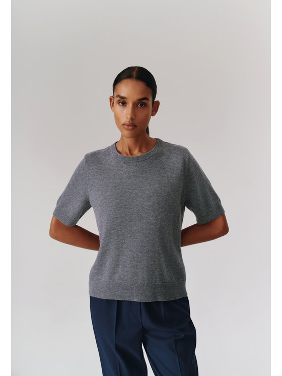 TATUUM TATUUM Sweter MERIO Szary Classic Fit