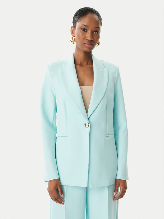 Maryley Maryley Giacca da abito 26EB187/43AC Turchese Regular Fit