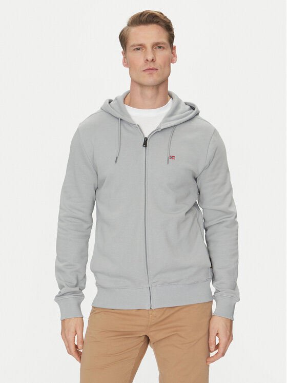 Napapijri Mikina Balis NP0A4HHV Sivá Regular Fit
