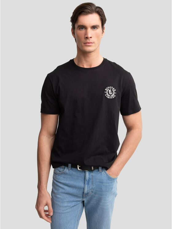 BIG STAR BIG STAR T-Shirt REAGER_906_150 Czarny Oversize