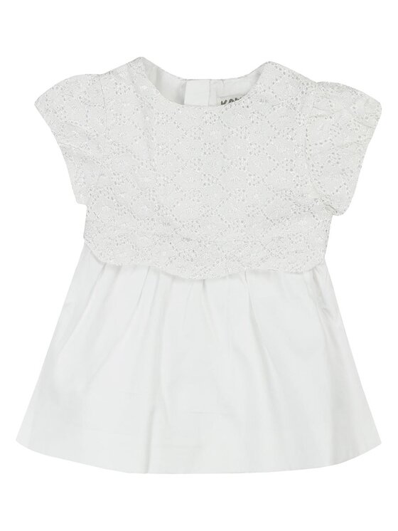 Kanz Kanz Sukienka codzienna 1642335-1000 Biały Basic Fit