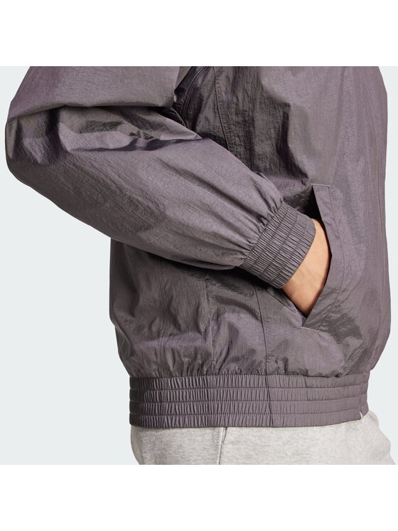 adidas adidas Kurtka do biegania 148013 Szary Loose Fit