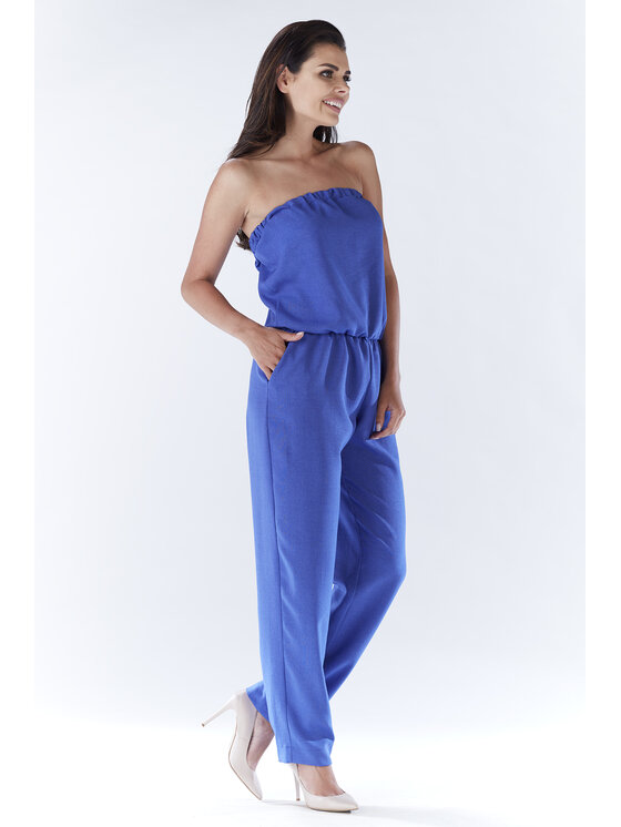 Awama Awama Kombinezon A182 Niebieski Basic Fit