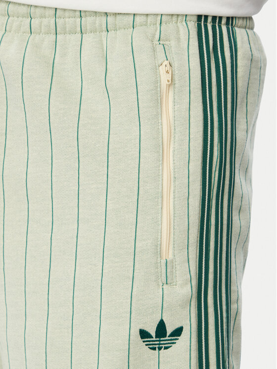 adidas adidas Sportiniai šortai Pinstripes KT4328 Kreminė Regular Fit