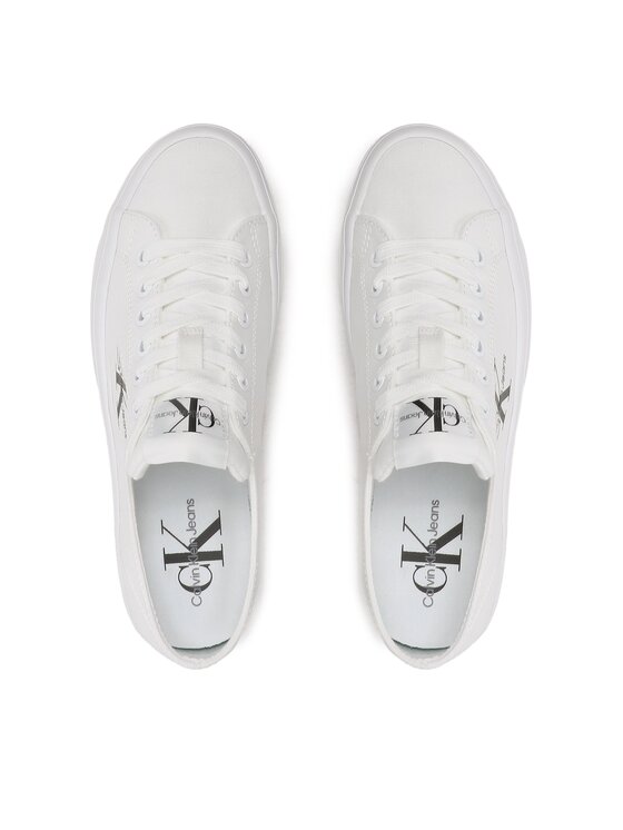 Calvin Klein Jeans Calvin Klein Jeans Tenisice Vulc Flatform Essential Mono YW0YW01030 Bijela