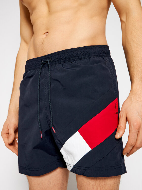 Tommy Hilfiger Tommy Hilfiger Pantaloni scurți pentru înot UM0UM02048 Bleumarin Slim Fit