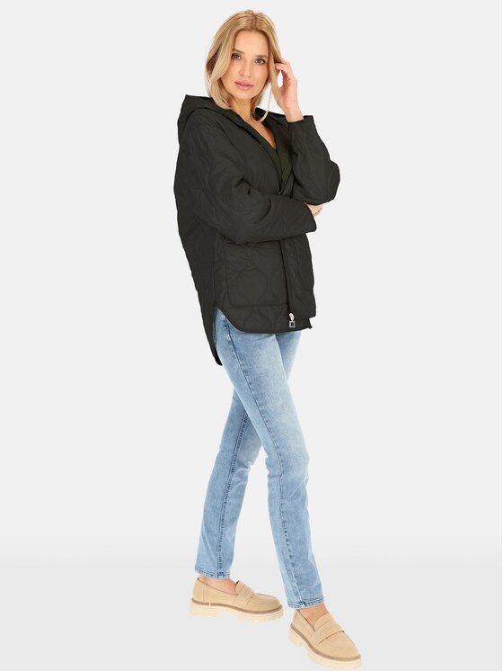 Perso Perso Kurtka damska BLE251046F Czarny Regular Fit