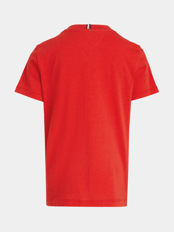 Tommy Hilfiger Tommy Hilfiger T-Shirt Monotype Arch KB0KB08802 Czerwony Regular Fit