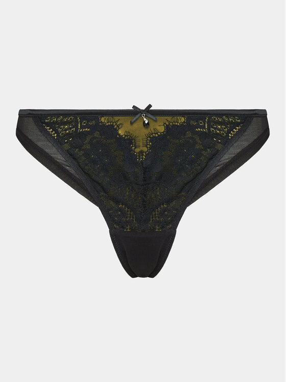 Hunkemöller Hunkemöller Braziljske spodnje hlačke Mirabella Cheekini 203541 Črna