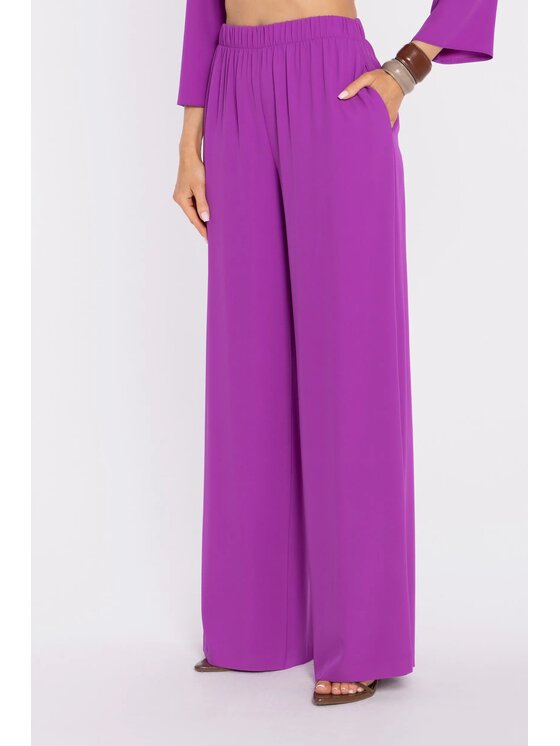 Made of Emotion Made of Emotion Pantaloni palazzo M906 Rosa Palazzo Fit