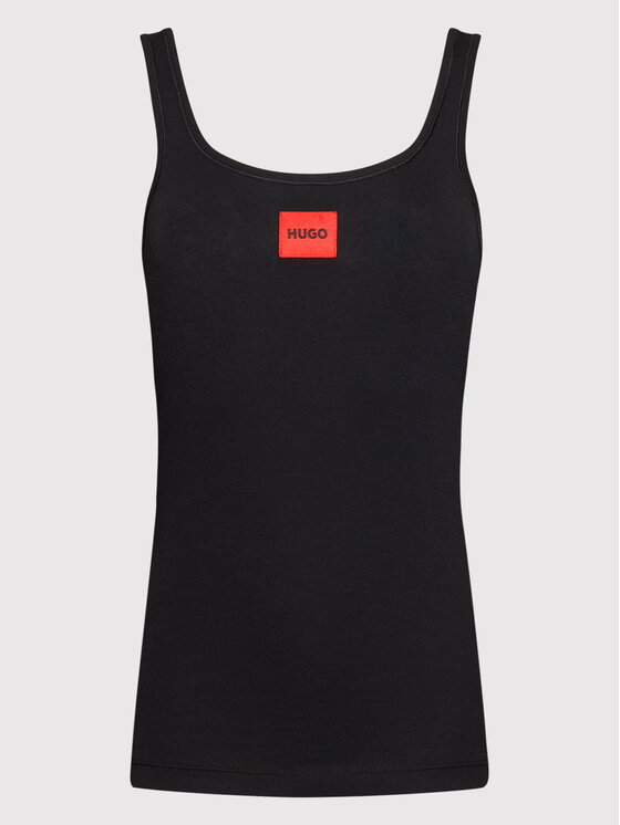 HUGO Hugo Topiņš Red Label 50469665 Melns Slim Fit