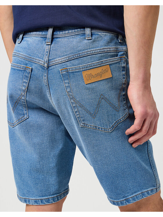 Wrangler Wrangler Pantaloncini di jeans TEXAS SHORTS Blu Regular Fit