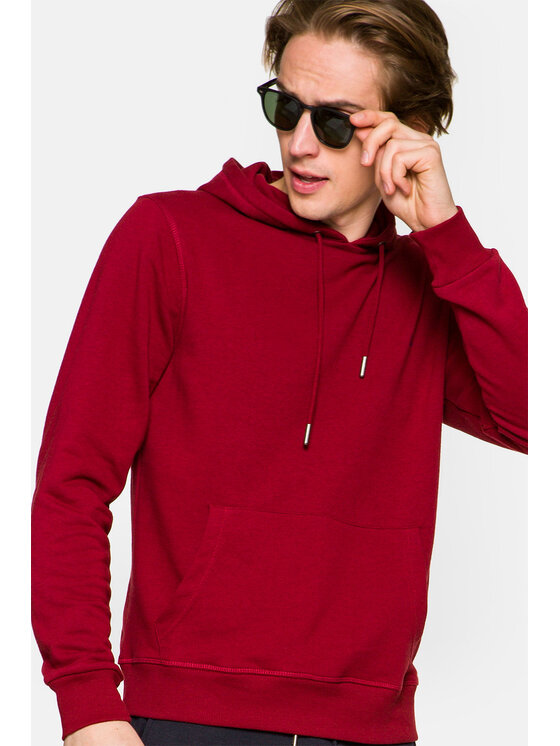 Lancerto Lancerto Bluza Skyler Bordowy Regular Fit