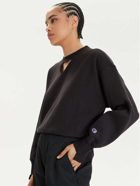 Champion Champion Μπλούζα 117345 Μαύρο Custom Fit