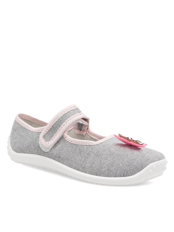 Nelli Blu Nelli Blu Пантофи BALERINKI MOTYL IV Сив