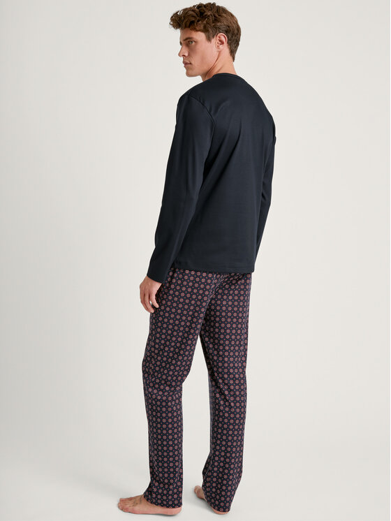 Calida Calida Pyžamo 45282 Tmavomodrá Regular Fit