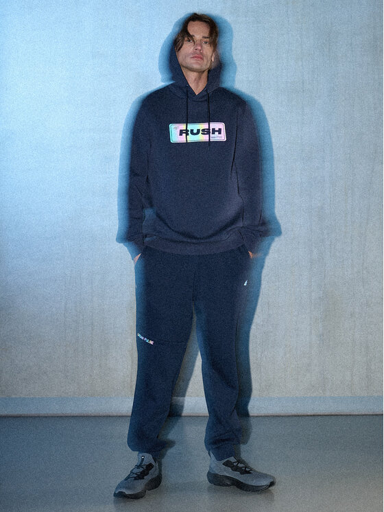 4F 4F Spodnie dresowe IN MOTION Granatowy Regular Fit