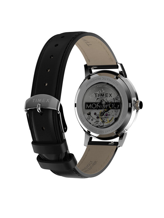Timex Timex Ročna ura Lab Collab Automatic TW2Y46900 Črna