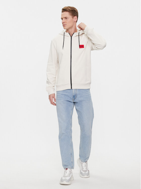 HUGO Hugo Felpa Daple212 50447972 Bianco Regular Fit