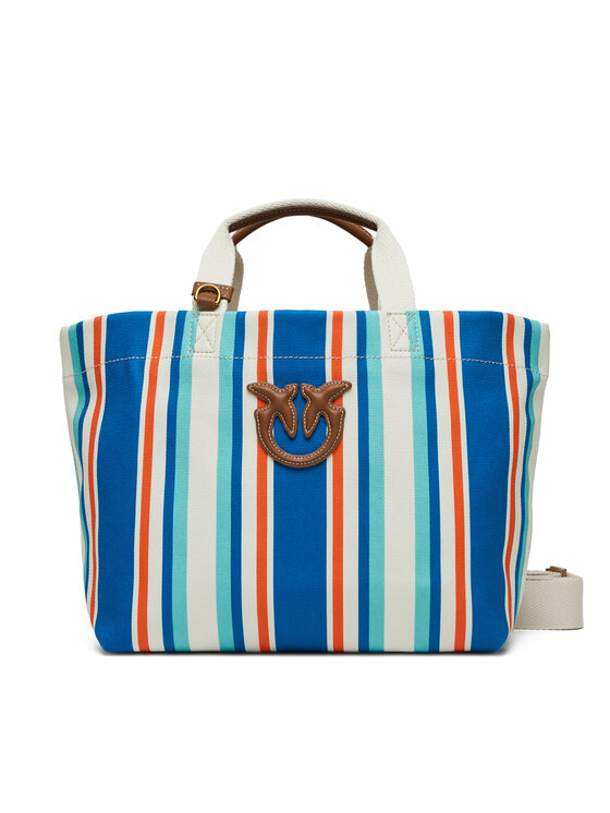 Geantă PINKO Shopping Bag Medium PE 25 PLTT 104753 A2G5 Albastru