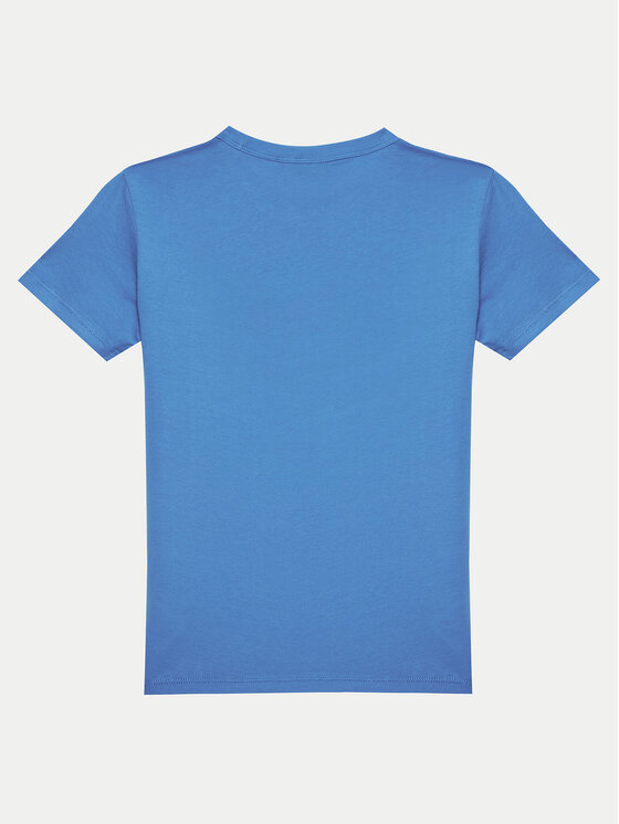 Napapijri Napapijri T-Shirt Chamois NP0A4ILE D Niebieski Regular Fit