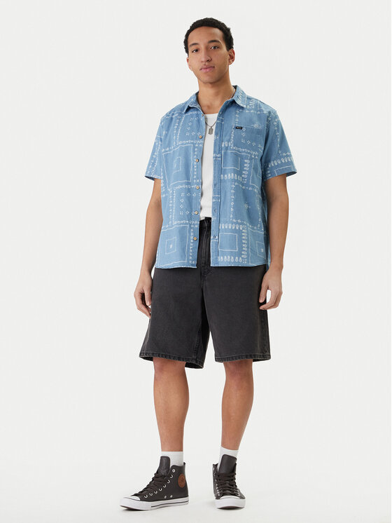 RVCA RVCA Hemd Frame Chambray AVYWT00507 Himmelblau Regular Fit