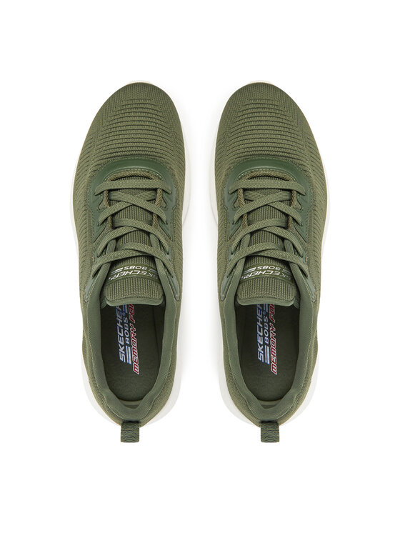 Skechers Skechers Sneakersy Bobs Squad-Tough Talk 32504/DKGR Zielony