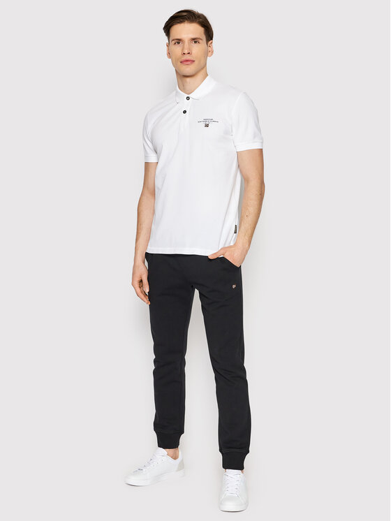 Napapijri Napapijri Poloshirt Elbas NP0A4GDL Weiß Regular Fit