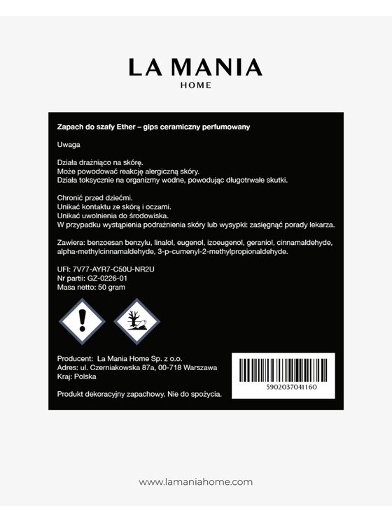 La Mania La Mania Zapach do domu Ether Czarny