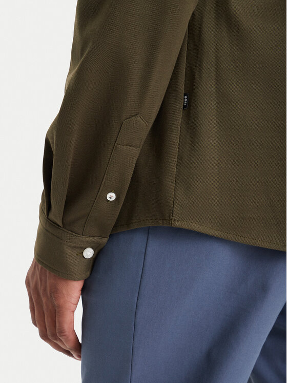 BOSS BOSS Košeľa H-Roan 50567031 Zelená Slim Fit