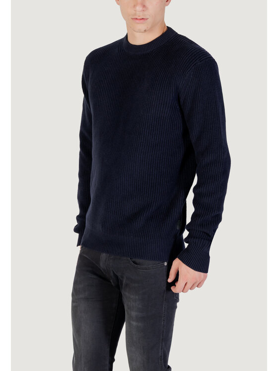 REPLAY REPLAY Sweter UK4722.000.G23788 Niebieski Casual Fit