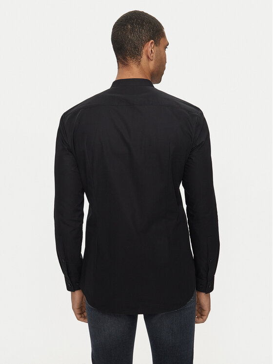HUGO Hugo Hemd Kaleb 50519834 Schwarz Slim Fit