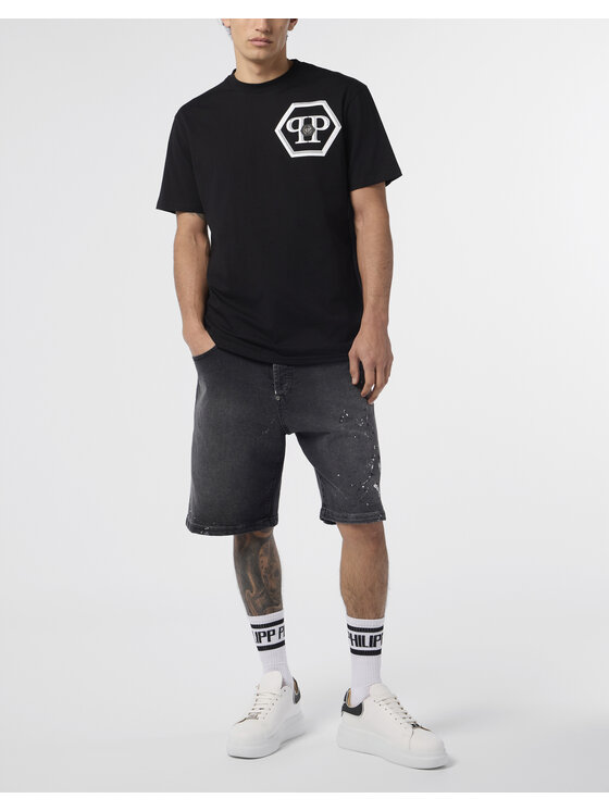 PHILIPP PLEIN PHILIPP PLEIN T-Shirt 29952 Czarny Regular Fit