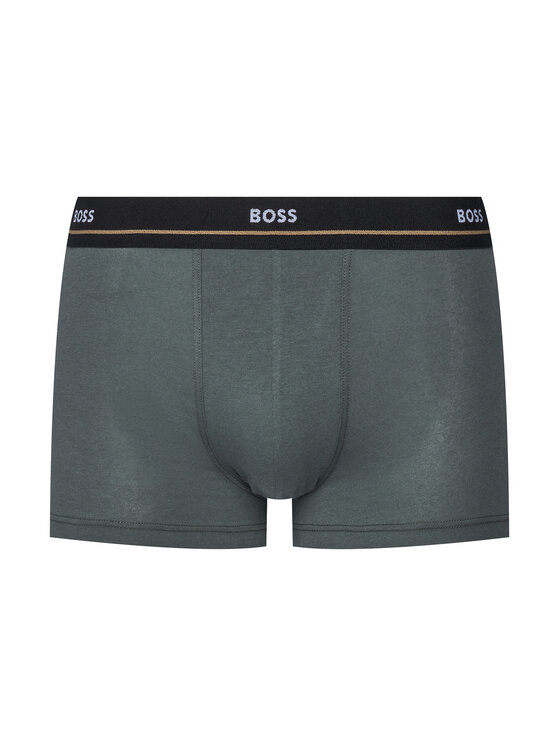 Bokserki męskie ułożone płasko, widok z przodu.