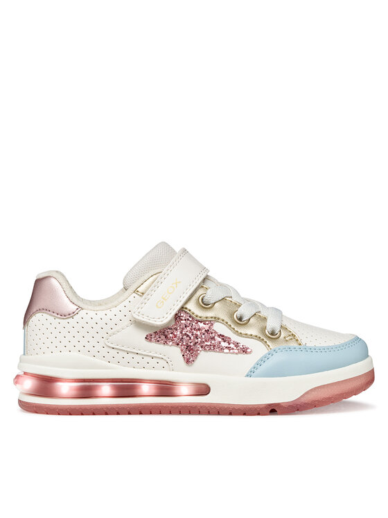 Geox Geox Sneakersy J Sketlite Girl J65NWA 054AJ C1Z8W M Biela