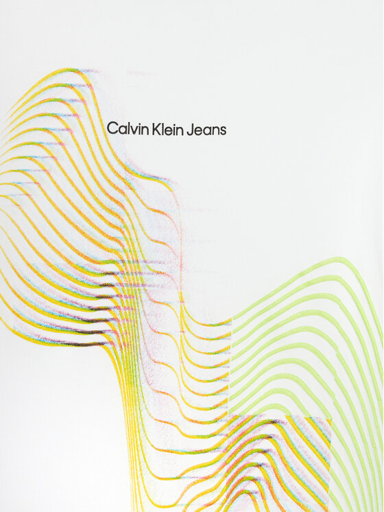 Calvin Klein Jeans Calvin Klein Jeans T-Shirt Meta Min Graphic IG0IG02427 Biały Slim Fit