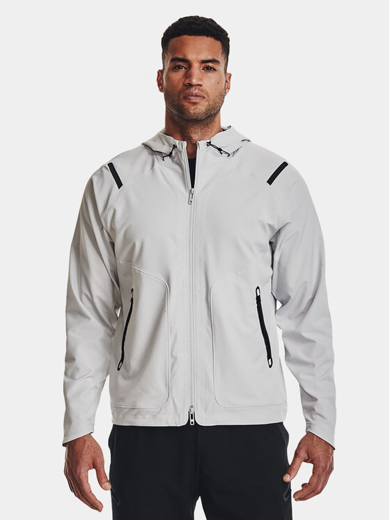 Under Armour Giacca di transizione Ua Unstoppable Jacket 1370494 014 Grigio Loose Fit Modivo