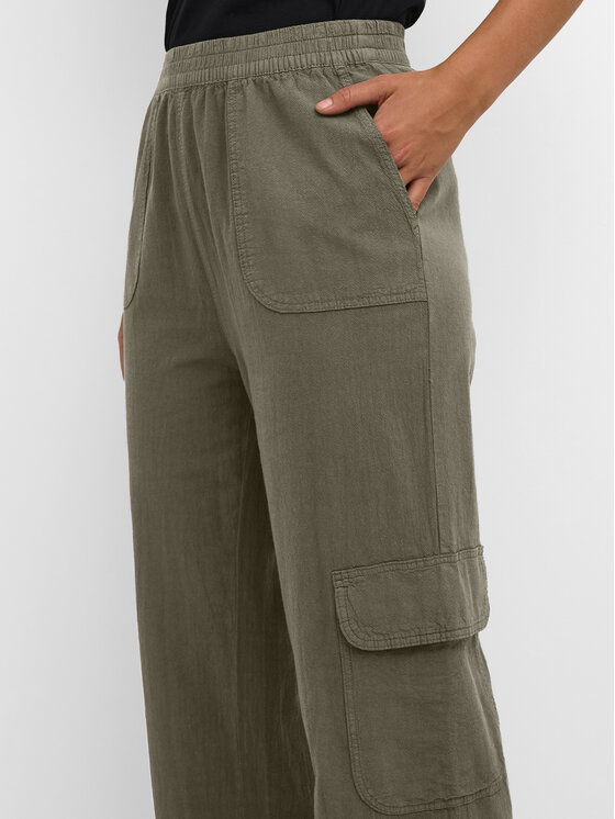 Kaffe Kaffe Штани з тканини Naya 10508358 Зелений Regular Fit