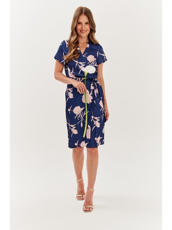 NAOKO NAOKO Každodenné šaty Milano Moves Tmavomodrá Regular Fit