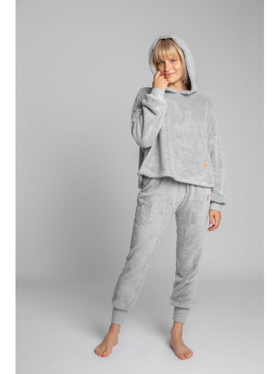LaLupa LaLupa Bluza LA003 Srebrny Comfortable Fit