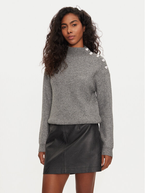 Morgan Morgan Rollkragenpullover 232-MSTORI Grau Regular Fit