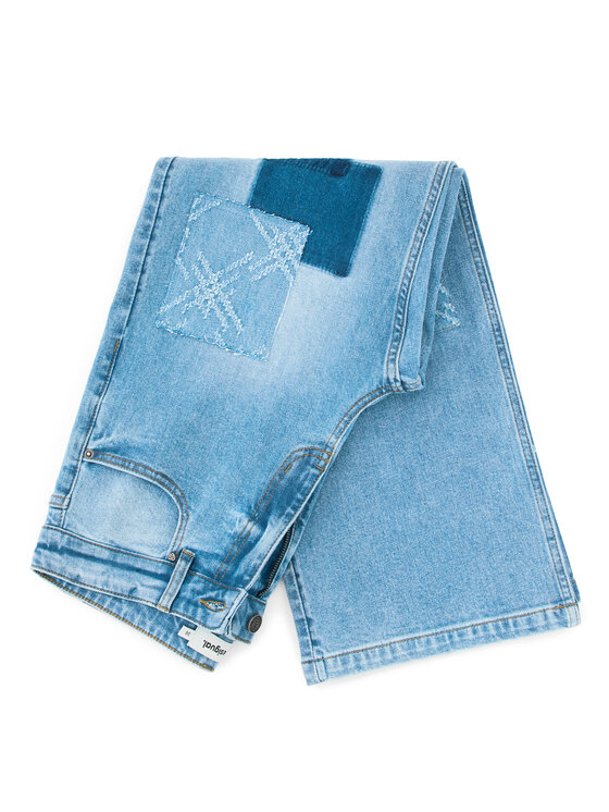 Desigual Desigual Jeansy Patch Crochet 26SWDD24 Kolorowy Straight Fit