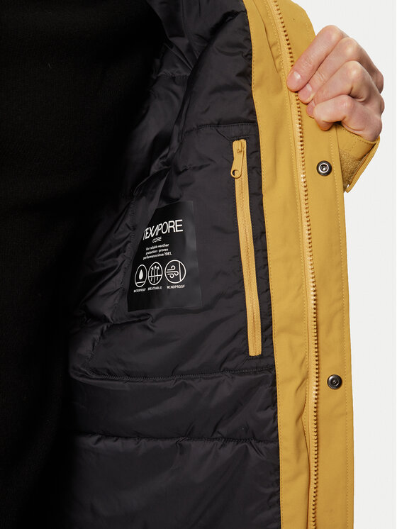 Jack Wolfskin Jack Wolfskin Zimska jakna Glacier Canyon 1107674 Rumena Regular Fit