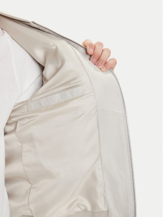 BOSS BOSS Шкіряна куртка Johice 50543505 Бежевий Regular Fit