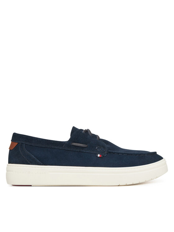 Tommy Hilfiger Tommy Hilfiger Polobotky Modern Light Hybrid Suede Boat S FM0FM05352 Tmavomodrá