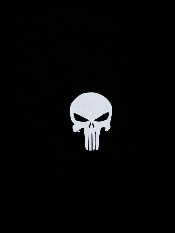 Marvel Marvel Longsleeve Koszulka Z Długim Rękawem Męska Czarna Marvel Comics Punisher Mini Logo XL Czarny Regular Fit