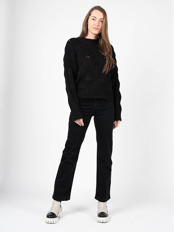 Silvian Heach Silvian Heach Πουλόβερ CVA22153MA Μαύρο Oversize