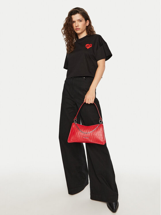KARL LAGERFELD KARL LAGERFELD Tričko A1W17074 Čierna Regular Fit