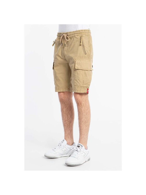 Alpha Industries Alpha Industries Šortky z materiálu Ripstop Jogger Short 106250-14 Béžová Classic Fit