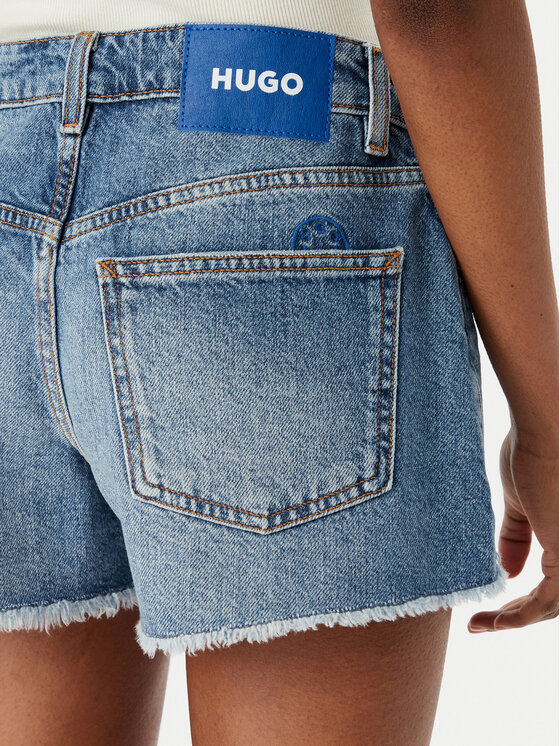 HUGO HUGO Pantaloncini di jeans Galimon 50561167 Blu Regular Fit